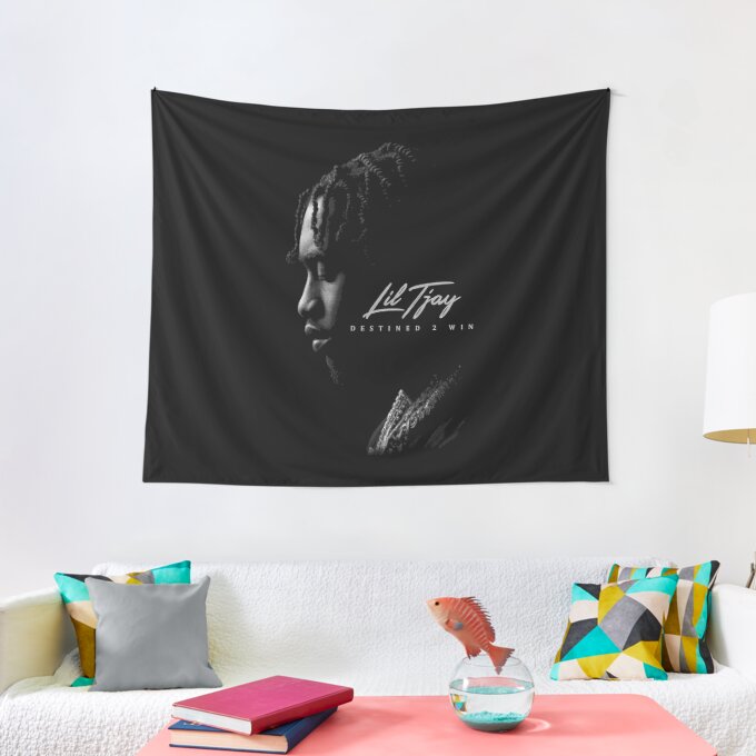 Funny Lil Tjay Rapper Gift Tapestry 1