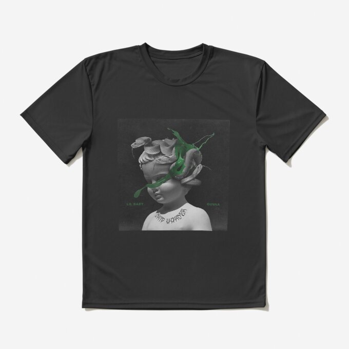 Gunna Rapper Green Portrait T-Shirt 5
