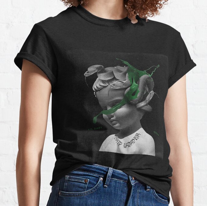 Gunna Rapper Green Portrait T-Shirt 3