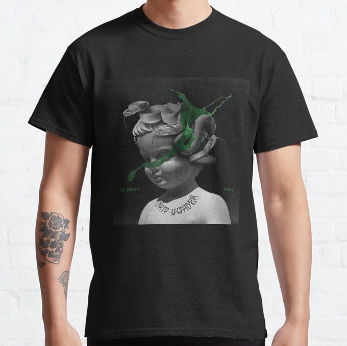 Gunna Rapper Green Portrait T-Shirt 2