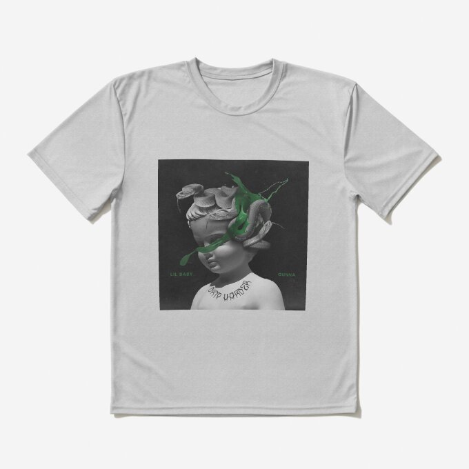 Gunna Rapper Green Portrait T-Shirt 7
