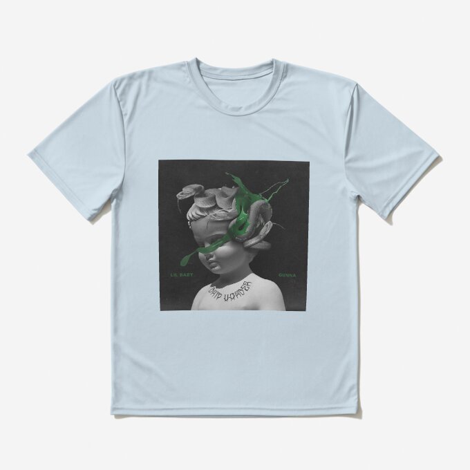 Gunna Rapper Green Portrait T-Shirt 9
