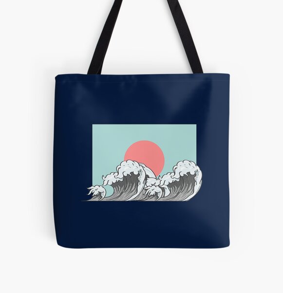 High Waves Surfing Tote Bag 1