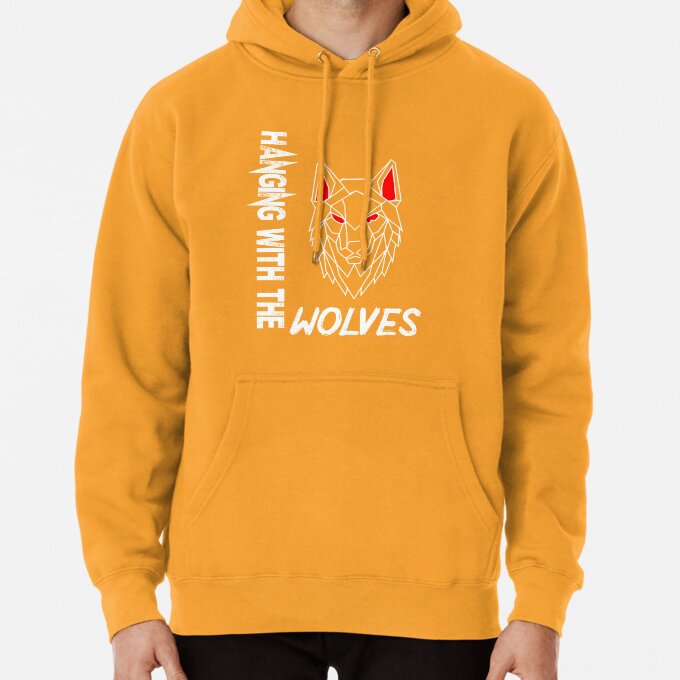 Hood With the Wolves Graphic Pullover Hoodie LDU148 10