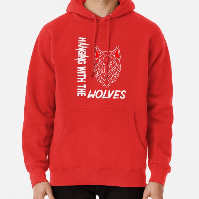 Hood With the Wolves Graphic Pullover Hoodie LDU149 9
