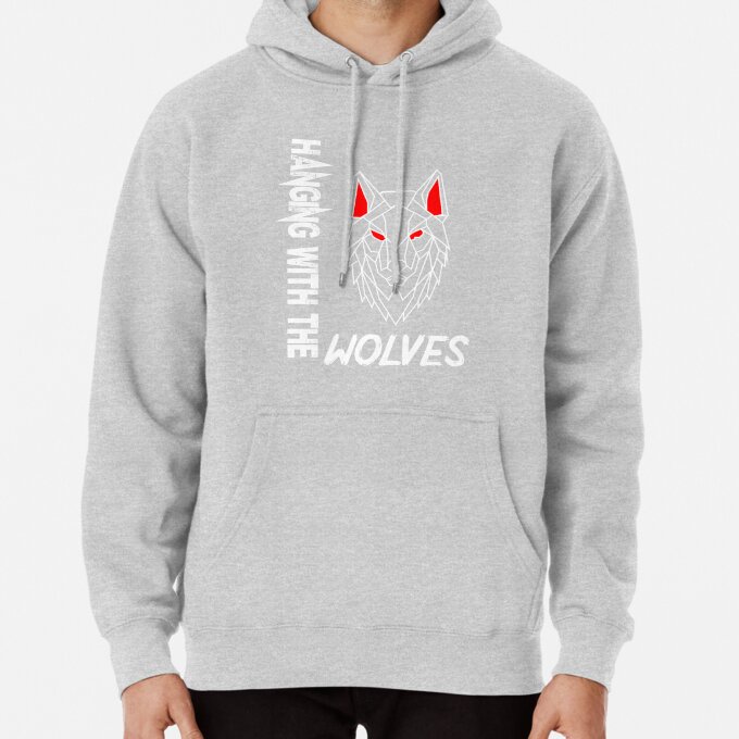 Hood With the Wolves Graphic Pullover Hoodie LDU149 6
