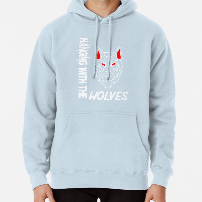 Hood With the Wolves Graphic Pullover Hoodie LDU149 8