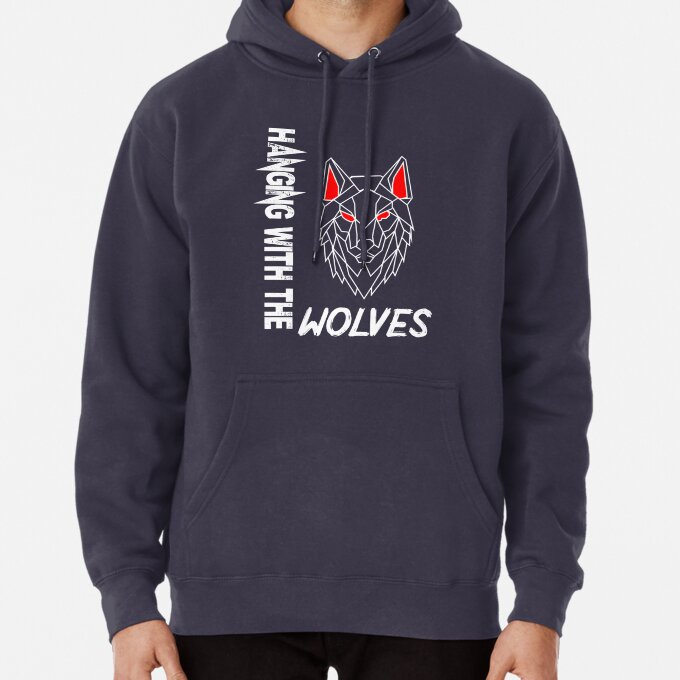 Hood With the Wolves Graphic Pullover Hoodie LDU149 7