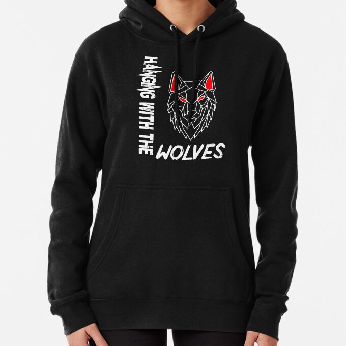 Hood With the Wolves Graphic Pullover Hoodie LDU149 2