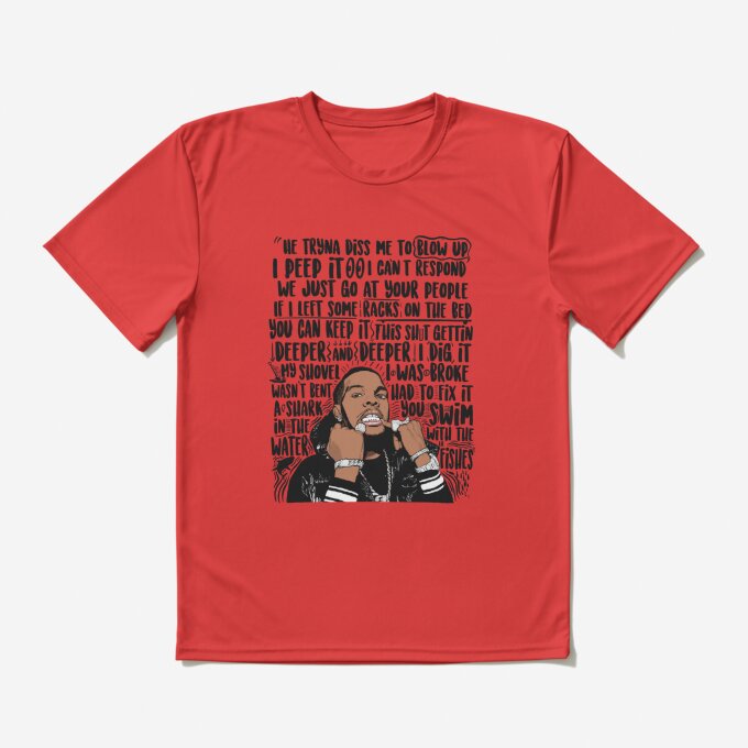 Lil Ba Rapper Portrait T-Shirt 10
