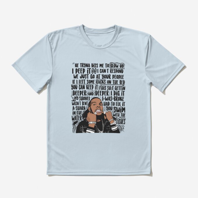 Lil Ba Rapper Portrait T-Shirt 9