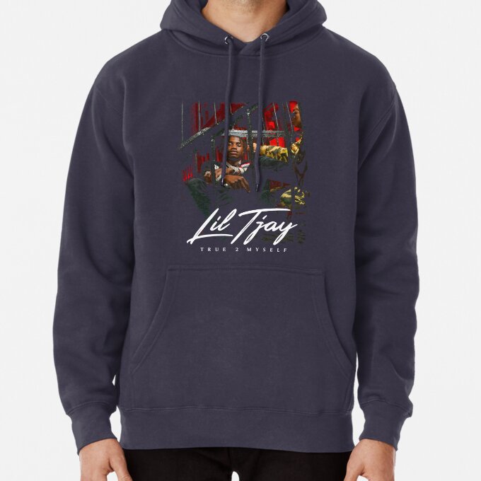 Lil Tjay Rapper Gift Idea Pullover Hoodie 7