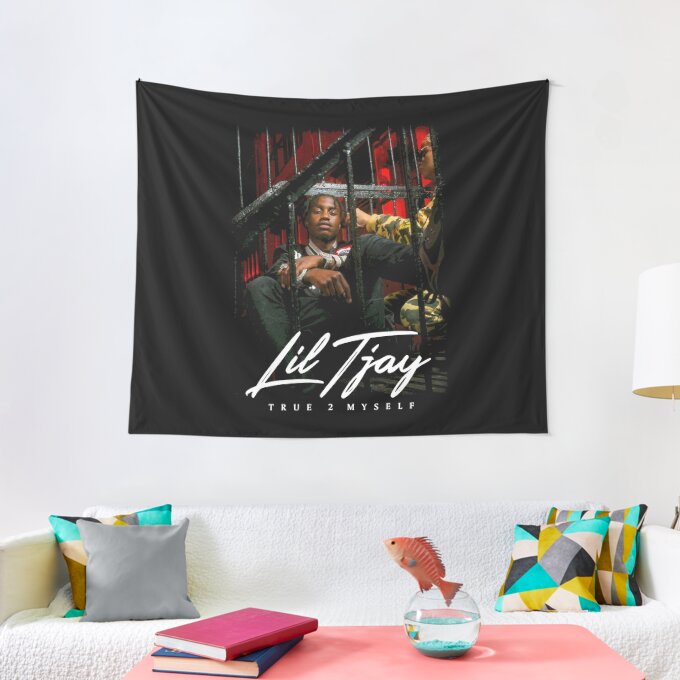 Lil Tjay Rapper Graphic Gift Tapestry 1