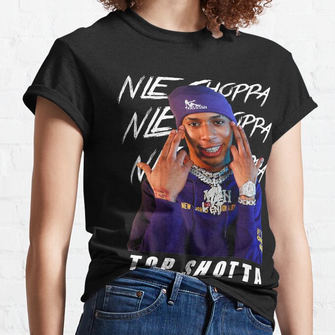 NLE Choppa Rapper Portrait T-Shirt LDU128 3