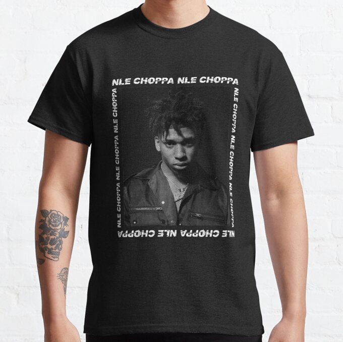 NLE Choppa Rapper Portrait T-Shirt LDU159 2