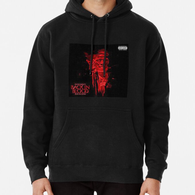 Red Blood Skull Gothic Pullover Hoodie 4