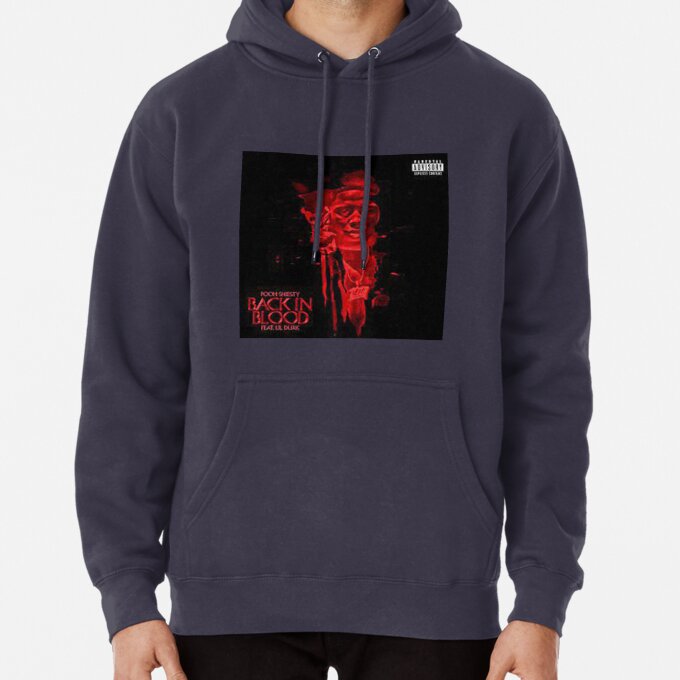 Red Blood Skull Gothic Pullover Hoodie 1