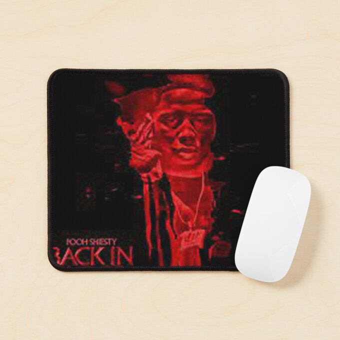 Red Blood Skull Gothic Rapper Mouse Pad 1