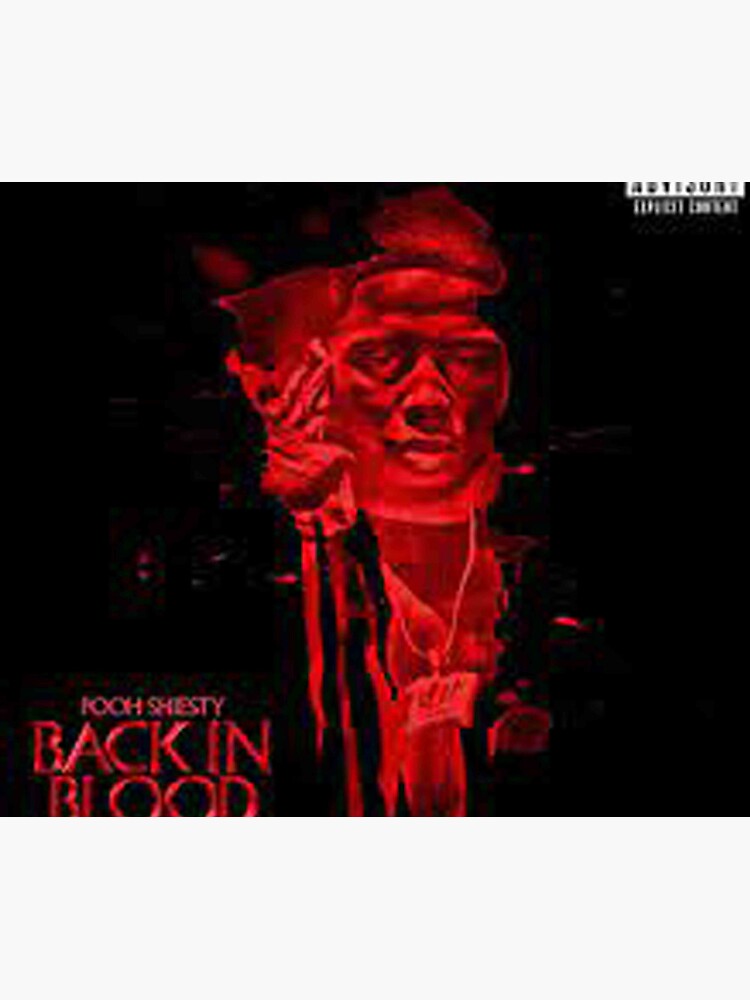 Red Blood Skull Gothic Rapper Mouse Pad 3