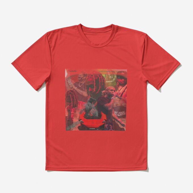 Red Collage Hip Hop Art T-Shirt 10