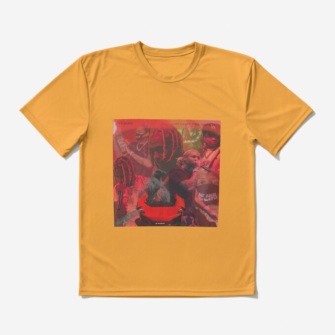 Red Collage Hip Hop Art T-Shirt 11