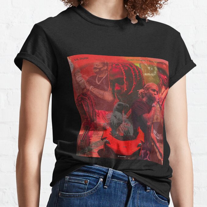 Red Collage Hip Hop Art T-Shirt 3